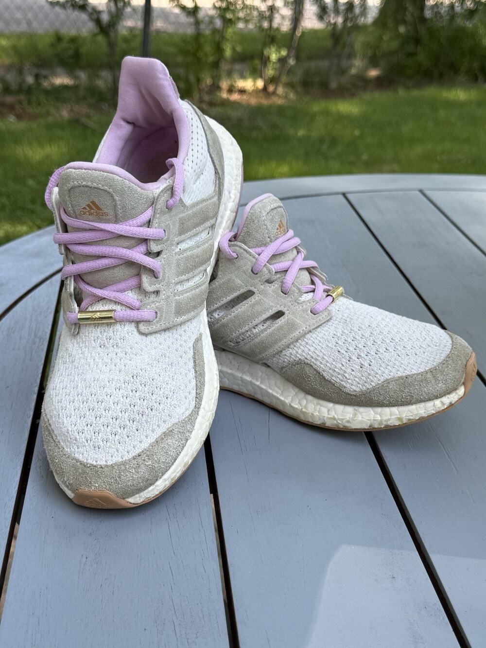 Adidas Ultraboost 1.0 Off White Lilac Women Size 8 Sneakers ID9665 Running Shoes